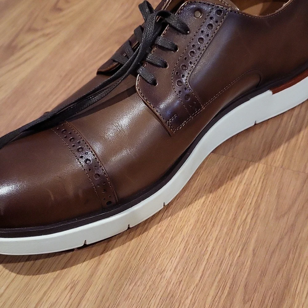 New Allen Edmonds Mens Caleb Lace-up Hybrid Derby Shoes Size 11.5